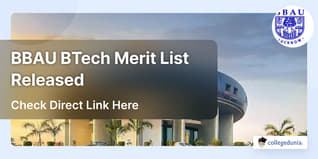 BBAU BTech Merit List Released @bbau.ac.in; Check Direct Link Here
